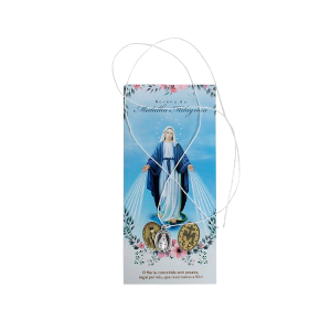 CARTÃO NOVENA COM MEDALHA MILAGROSA