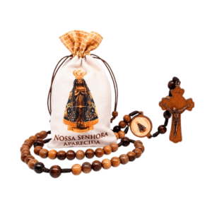TERÇO COM SAQUINHO ESTAMPADO - NOSSA SENHORA APARECIDA