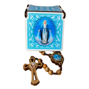 TERÇO DE MADEIRA 8mm COM CAIXA MDF - NOSSA SENHORA DAS GRAÇAS