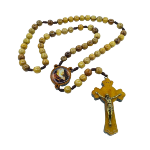 TERÇO COM SAQUINHO ESTAMPADO – SANTO PADRE PIO